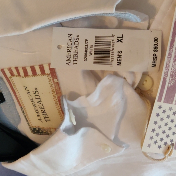 American threads Men's shirt Size XL color white - Picture 6 of 6